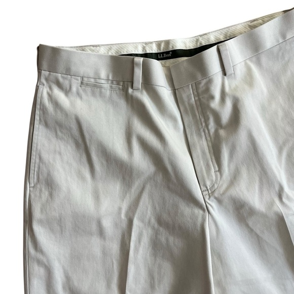 L.L. Bean Men’s Natural Fit Chino Pants 37x29 | 100% Cotton Dress Trousers - Picture 2 of 12